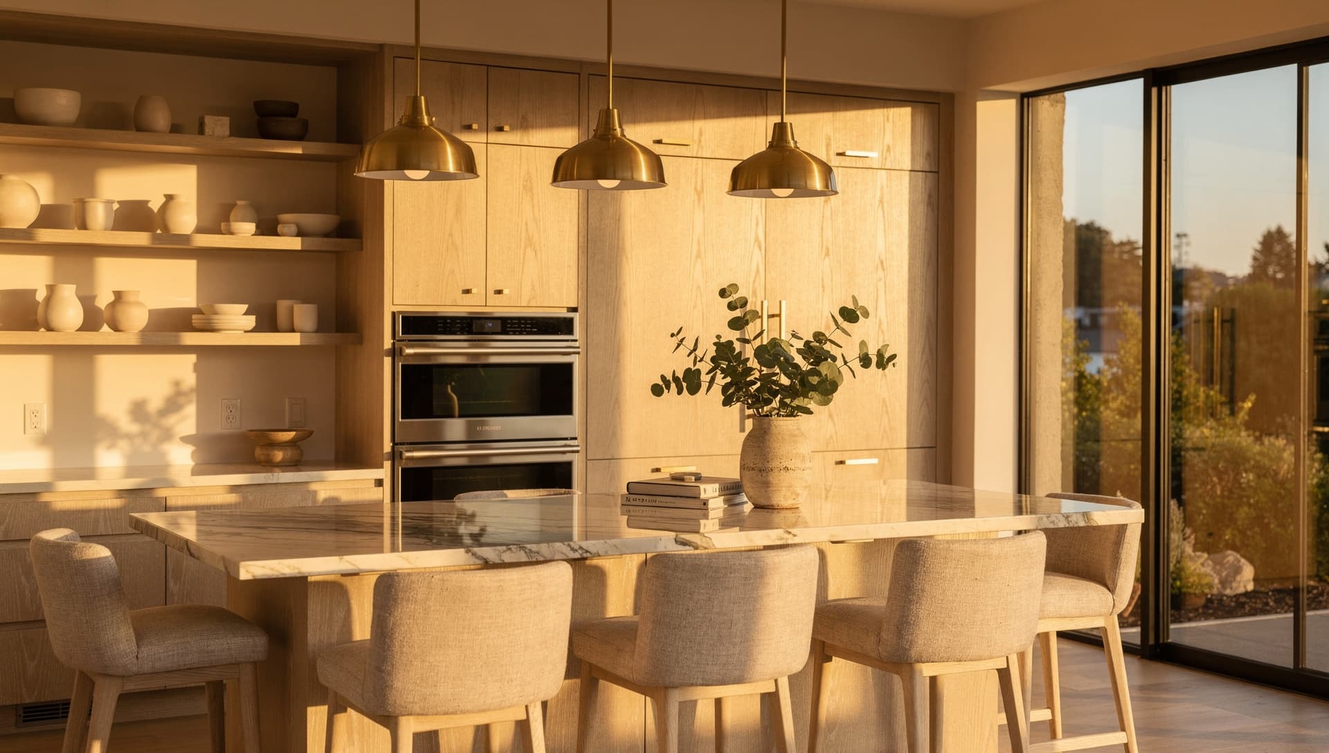A beautifully designed luxury kitchen interior