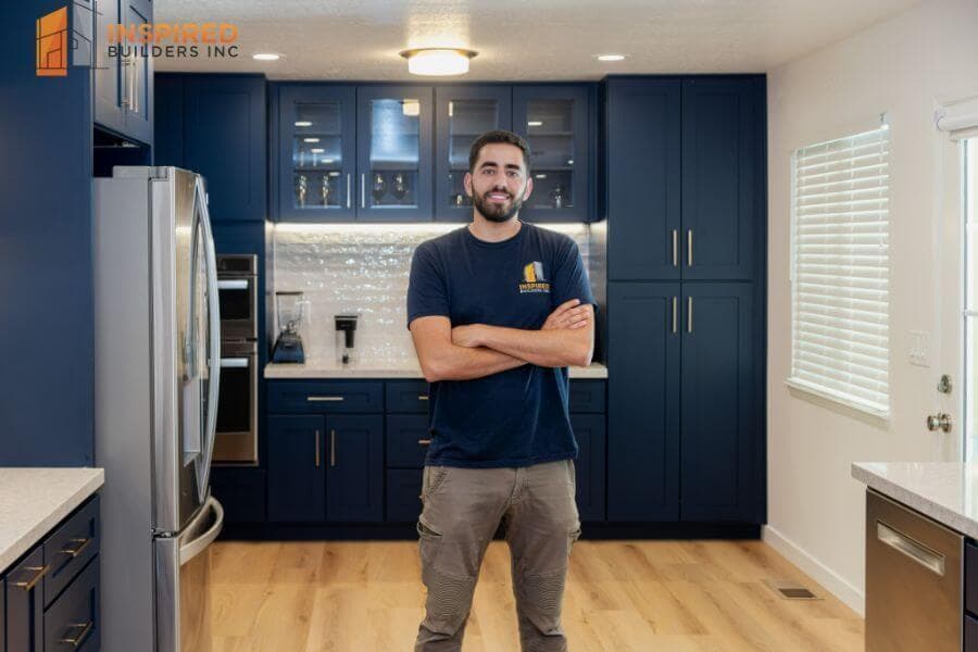 David Sabbag, CEO, in a recently completed kitchen.